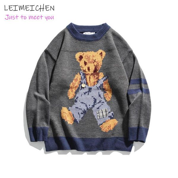 leimeichen bear harajuku retro fashion ins sweater men's couple flavor bf cartoon autumn and winter sweater mens clothing 0547, White;black
leimeichen bear harajuku retro fashion ins sweater men's couple flavor bf cartoon autumn and winter sweater mens clothing 0547, White;black