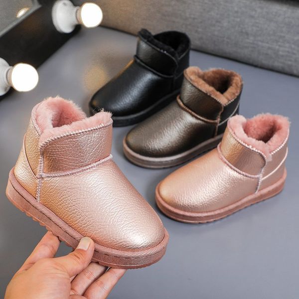 children' snow 2020 new winter boys thick plush solid girls warm shoes kids short martin boots student, Black;grey
children' snow 2020 new winter boys thick plush solid girls warm shoes kids short martin boots student, Black;grey