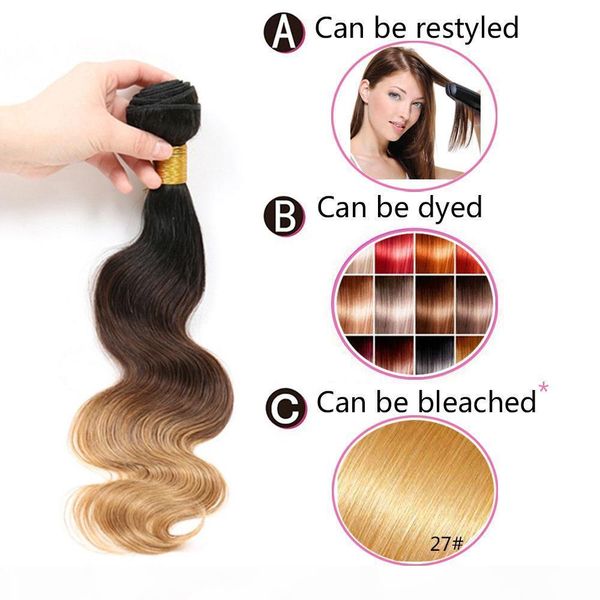 ombre brazilian virgin hair extensions eco hair products 1b 4 27 brazilian body wave unprocessed human hair weaves 3 bundles lots, Black
ombre brazilian virgin hair extensions eco hair products 1b 4 27 brazilian body wave unprocessed human hair weaves 3 bundles lots, Black