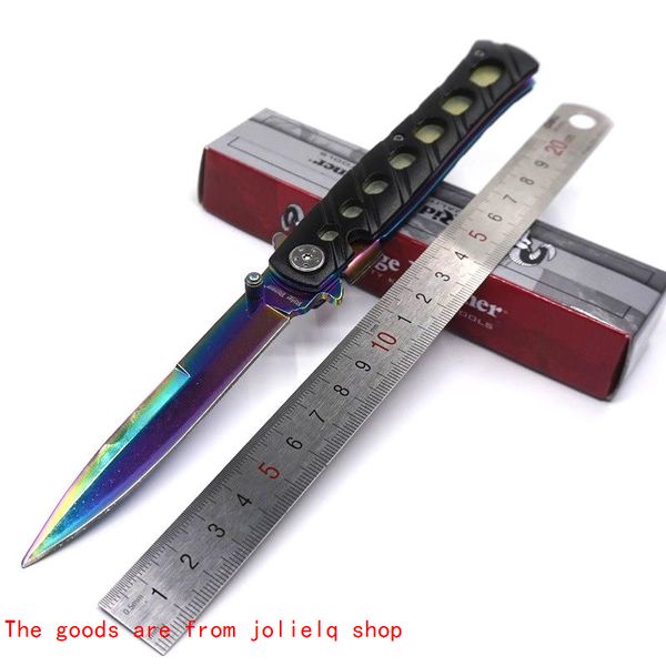 knife knives tactical pocket rainbow titanium color folding outdoor survival kinfe 3cr13 blade alumium handle combination tool qynf b9q73
knife knives tactical pocket rainbow titanium color folding outdoor survival kinfe 3cr13 blade alumium handle combination tool qynf b9q73