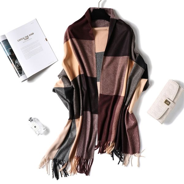 soft cashmere winter scarf for ladies wool tassel plaid scarves women long shawls wraps lattice stoles autumn warm scarfs y201007, Blue;gray
soft cashmere winter scarf for ladies wool tassel plaid scarves women long shawls wraps lattice stoles autumn warm scarfs y201007, Blue;gray