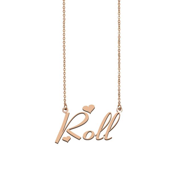 Roll Name Necklace Custom Nameplate Pendant for Women Girls Birthday Gift Kids Best Friends Jewelry 18k Gold Plated Stainless Steel, Silver
Roll Name Necklace Custom Nameplate Pendant for Women Girls Birthday Gift Kids Best Friends Jewelry 18k Gold Plated Stainless Steel, Silver