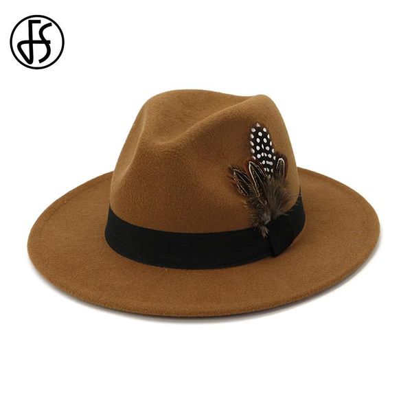 fs fashion wool women feather fedora hat for winter autumn elegant lady wide brim felt cloche panama men jazz caps gambler hats, Blue;gray
fs fashion wool women feather fedora hat for winter autumn elegant lady wide brim felt cloche panama men jazz caps gambler hats, Blue;gray
