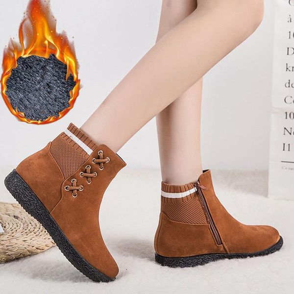 casual winter snow boots for women shoes suede warm plush rubber zip cross-tied flat heel ankle boots female shoes black booties
casual winter snow boots for women shoes suede warm plush rubber zip cross-tied flat heel ankle boots female shoes black booties