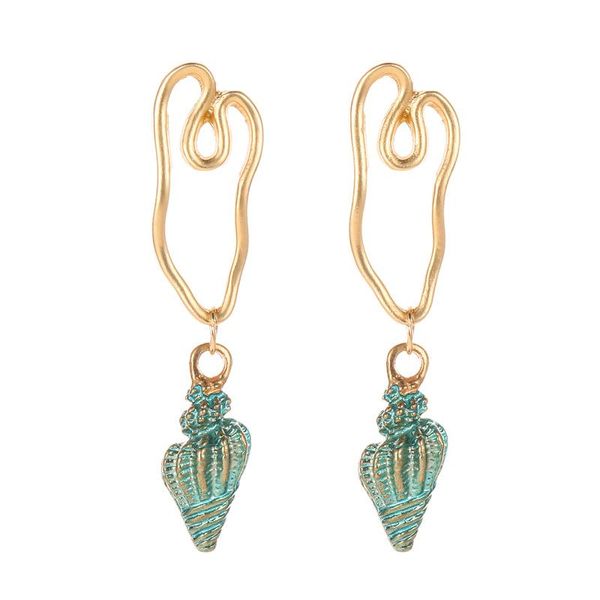 fashion colorful conch drop earrings for women irregular gold color metal shell summer earrings jewelry 2020 gift bijoux, Silver
fashion colorful conch drop earrings for women irregular gold color metal shell summer earrings jewelry 2020 gift bijoux, Silver