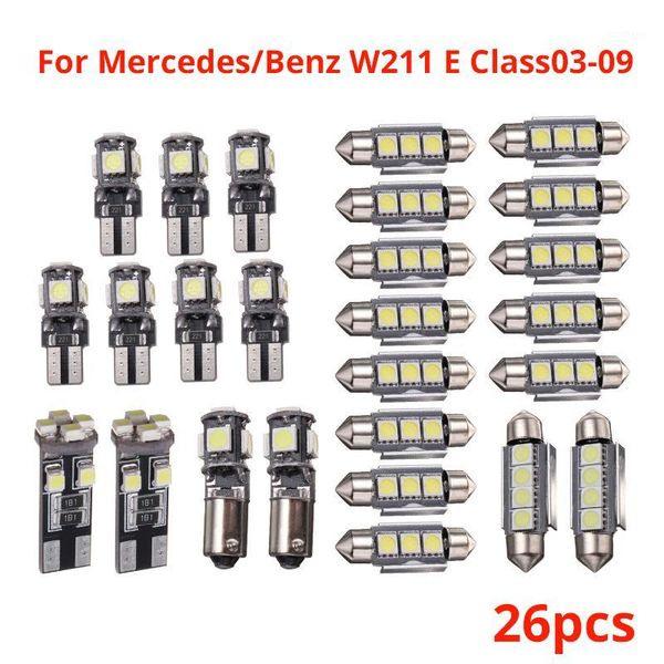 1 set error led bulb interior dome map light kit for e class w211 2003-2009 year1
1 set error led bulb interior dome map light kit for e class w211 2003-2009 year1