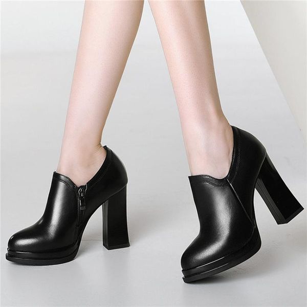 2020 women genuine leather chunky high heels ankle boots low punk goth party platform pumps laddy office shoes casual shoes, Black
2020 women genuine leather chunky high heels ankle boots low punk goth party platform pumps laddy office shoes casual shoes, Black