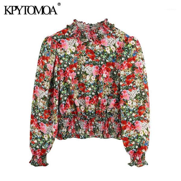 kpytomoa women 2020 fashion floral print cropped blouses vintage high collar puff sleeve elastic cuffs female shirts chic 1, White
kpytomoa women 2020 fashion floral print cropped blouses vintage high collar puff sleeve elastic cuffs female shirts chic 1, White