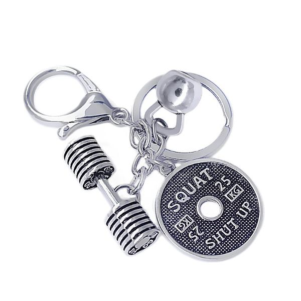 keychains precision production kettlebell barbell dumbbells perfect combination of fitness fashion jewelry keychain, Silver
keychains precision production kettlebell barbell dumbbells perfect combination of fitness fashion jewelry keychain, Silver
