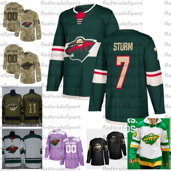 2021 reverse retro customize #7 nico sturm minnesota wild hockey jerseys golden edition camo veterans day fights cancer custom shirts, Black;red
2021 reverse retro customize #7 nico sturm minnesota wild hockey jerseys golden edition camo veterans day fights cancer custom shirts, Black;red
