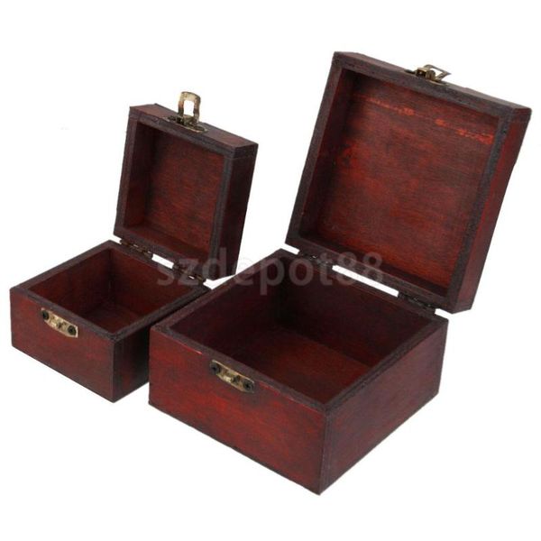 2pcs retro wooden lock jewelry necklace storage box trinket container holder, Pink;blue
2pcs retro wooden lock jewelry necklace storage box trinket container holder, Pink;blue