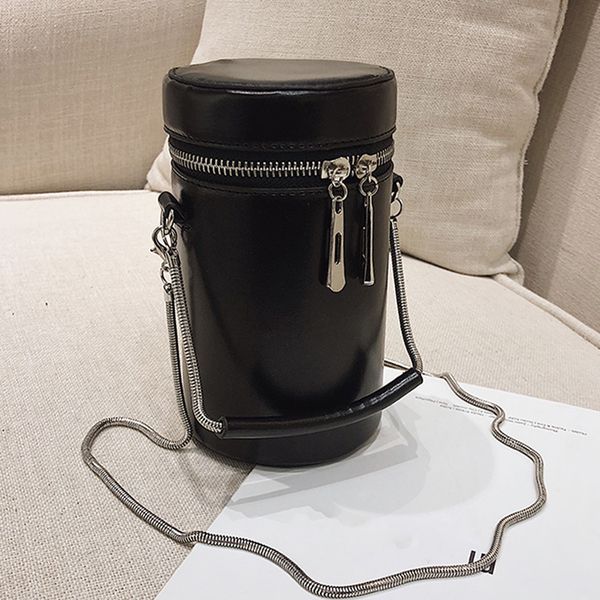 vintage pu leather barrel-shaped bag for ladies casual metal chain crossbody bags female fashion wild handbags new c1016
vintage pu leather barrel-shaped bag for ladies casual metal chain crossbody bags female fashion wild handbags new c1016