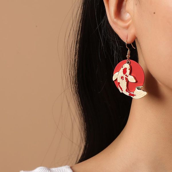 ethnic koi vintage funny earrings for women fashion hanging geometric female earring wholesale statement circle creative jewelry, Silver
ethnic koi vintage funny earrings for women fashion hanging geometric female earring wholesale statement circle creative jewelry, Silver