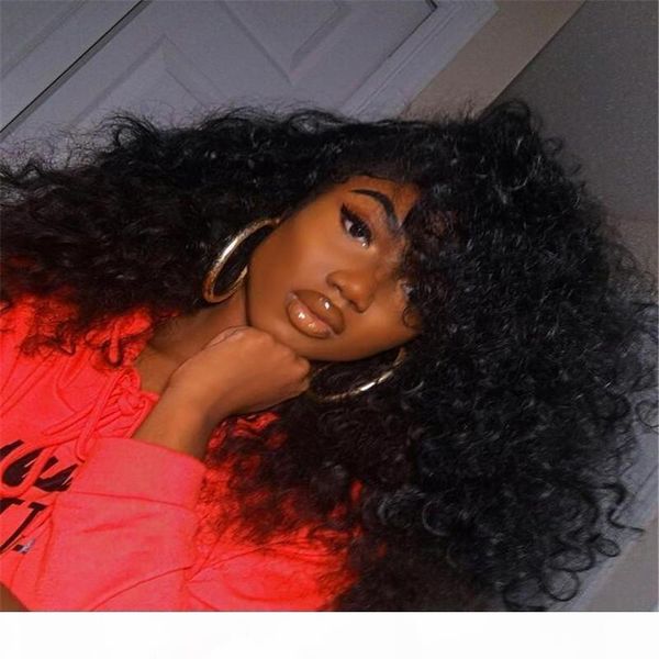 180% density kinky curly human hair wigs brazilian curly natural color middle part dhl free, Black;brown
180% density kinky curly human hair wigs brazilian curly natural color middle part dhl free, Black;brown