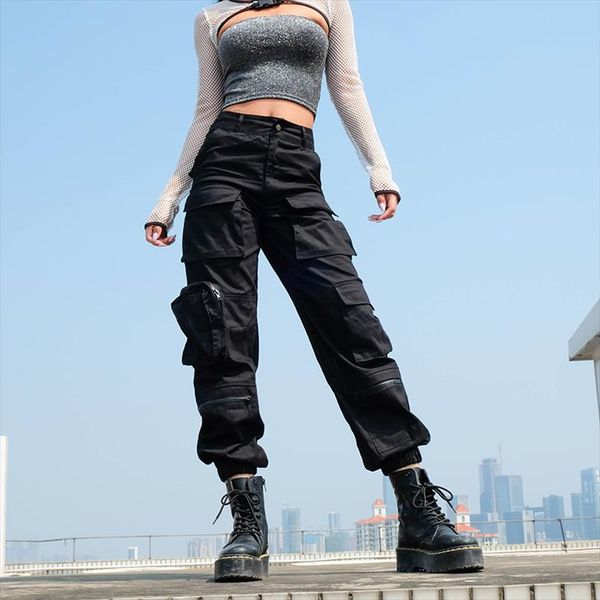 harajuku military green camo pants casual high waist cargo pants women camouflage ladies trousers pockets streetwear, Black;white
harajuku military green camo pants casual high waist cargo pants women camouflage ladies trousers pockets streetwear, Black;white