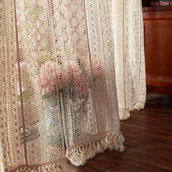 american retro beige balcony transtant crochet hollow curtain with bottom tassels ready made curtains for living room my481#4
american retro beige balcony transtant crochet hollow curtain with bottom tassels ready made curtains for living room my481#4