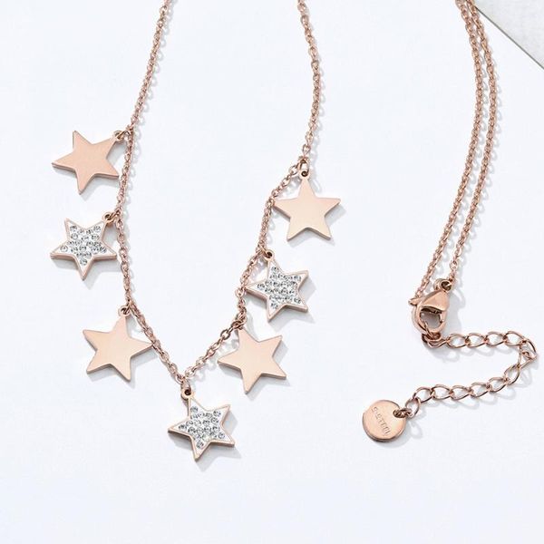 stainless steel chokers necklaces for woman clear crystal stars pendant gold silvery necklace for women jewelry gift wholesale, Golden;silver
stainless steel chokers necklaces for woman clear crystal stars pendant gold silvery necklace for women jewelry gift wholesale, Golden;silver