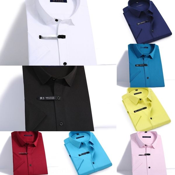 cy4zh fiber b2hlz non iron bamboo high men's short sleeve spring new solid color shirt elastic slim men's shirt grade, Blue
cy4zh fiber b2hlz non iron bamboo high men's short sleeve spring new solid color shirt elastic slim men's shirt grade, Blue