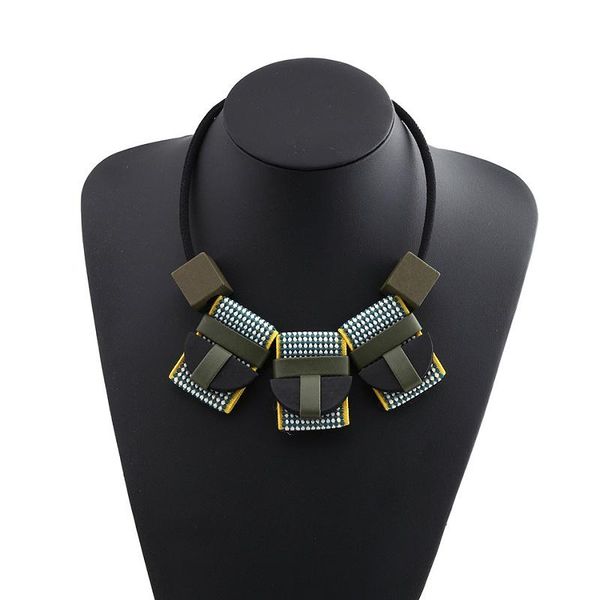 luxury pendant necklaces fashion sweater statement necklace geometric leather collar choker necklace for women jewelry new, Golden;silver
luxury pendant necklaces fashion sweater statement necklace geometric leather collar choker necklace for women jewelry new, Golden;silver