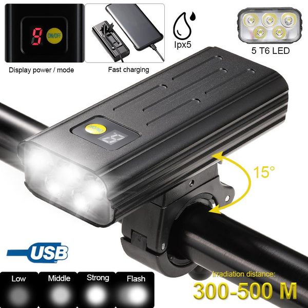 bike lights waterproof front light usb rechargeable bicycle lamp 4 modes cycling toch led digital display with type-c charging
bike lights waterproof front light usb rechargeable bicycle lamp 4 modes cycling toch led digital display with type-c charging