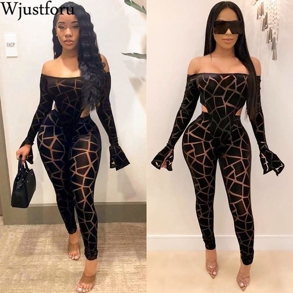 wjustforu strapless print pencil jumpsuit women off shoulder flare sleeve club bodysuit female skinny elegant party overall y200401, Black;white
wjustforu strapless print pencil jumpsuit women off shoulder flare sleeve club bodysuit female skinny elegant party overall y200401, Black;white