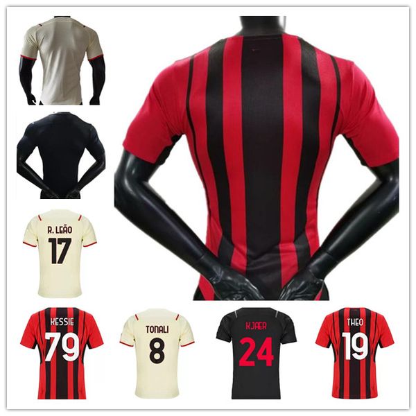 21 22 ibrahimovic soccer jerseys player version 2021 2022 giroud m.maignan tonali kessie theo çalhanoglu rebic men kid kits football trainin, Black;yellow
21 22 ibrahimovic soccer jerseys player version 2021 2022 giroud m.maignan tonali kessie theo çalhanoglu rebic men kid kits football trainin, Black;yellow