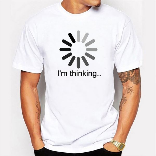 i'm thinking print fashion summer t-shirt casual printed short sleeve round neck tee men's, White;black
i'm thinking print fashion summer t-shirt casual printed short sleeve round neck tee men's, White;black