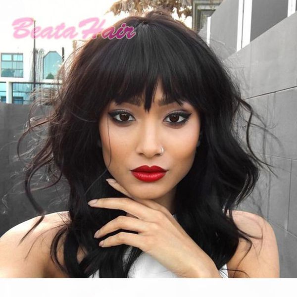 natural wavy short human hair bob wigs with bangs virgin brazilian full lace wigs for black women glueless bob lace front wigs, Black;brown
natural wavy short human hair bob wigs with bangs virgin brazilian full lace wigs for black women glueless bob lace front wigs, Black;brown