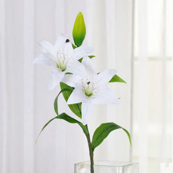 decorative flowers & wreaths vivid artificial plastic simulation long lily flower with bud 75cm home office decor1
decorative flowers & wreaths vivid artificial plastic simulation long lily flower with bud 75cm home office decor1