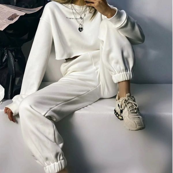 thickened navel ins2020 open winter velvet sweater + high waist corset sports pants leisure suit, Gray
thickened navel ins2020 open winter velvet sweater + high waist corset sports pants leisure suit, Gray