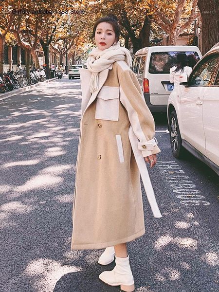 small woolen coat for women's middle and long style fall winter 2020 new korean loose stitching and color contrast woolen coat1, Black
small woolen coat for women's middle and long style fall winter 2020 new korean loose stitching and color contrast woolen coat1, Black