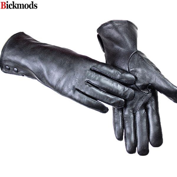 leather female metal button style velvet lining warm autumn and winter sheepskin gloves, Blue;gray
leather female metal button style velvet lining warm autumn and winter sheepskin gloves, Blue;gray