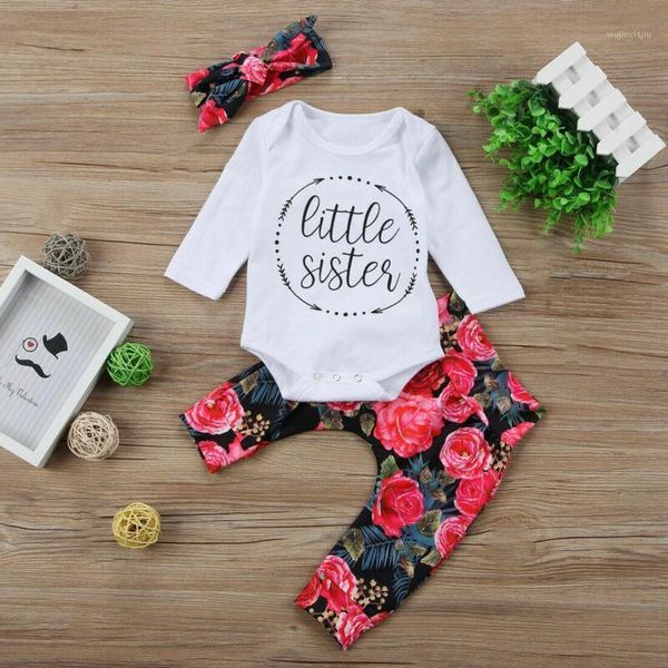clothing sets baby girls born toddler letter romper +flower pants +bow headband 3pcs outfits set clothes1, White
clothing sets baby girls born toddler letter romper +flower pants +bow headband 3pcs outfits set clothes1, White