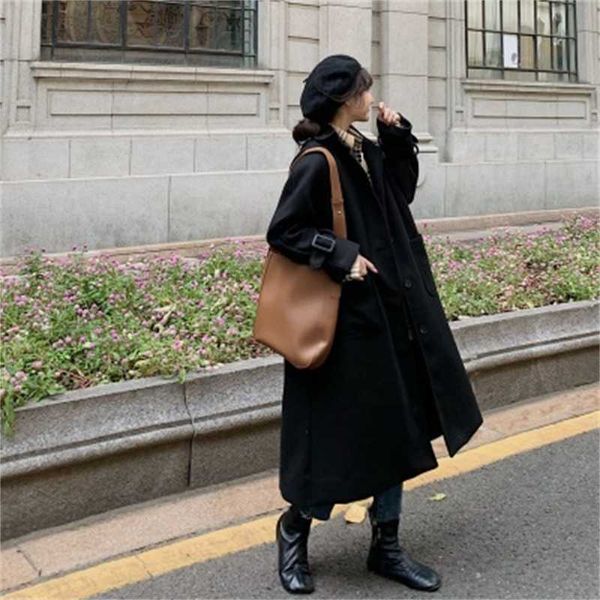 large women's clothing autumn and winter 2020 new hepburn style black tweed coat medium length
large women's clothing autumn and winter 2020 new hepburn style black tweed coat medium length