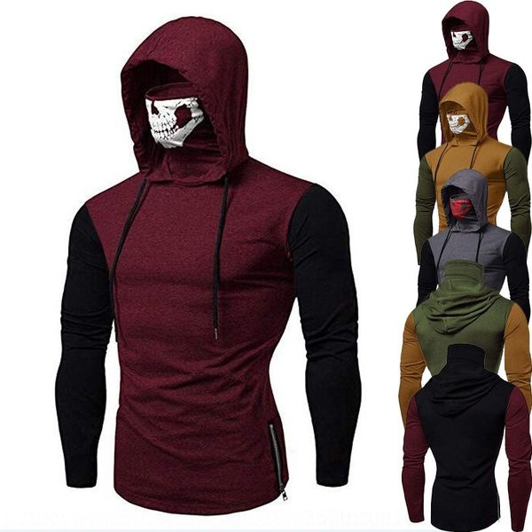 c1emo 2019 new men's collar hooded high collar fashion head splicing long sleeve casual 2019 new men's fashion hooded high skull t, Blue
c1emo 2019 new men's collar hooded high collar fashion head splicing long sleeve casual 2019 new men's fashion hooded high skull t, Blue