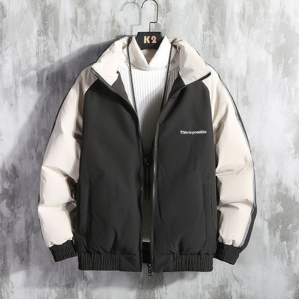 winter new stand collar down cloth short boys' cotton padded et students' men's winter coat, Black
winter new stand collar down cloth short boys' cotton padded et students' men's winter coat, Black