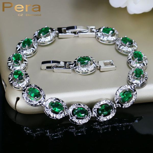 pera full big round connected created green stone women link chain bracelet jewelry with white gold color b094, Golden;silver
pera full big round connected created green stone women link chain bracelet jewelry with white gold color b094, Golden;silver