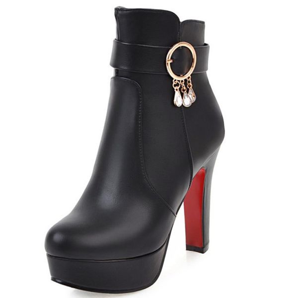 big size shoes woman zipper women boots high heels crystal booties ladies round toe clogs platform large size stiletto women, Black
big size shoes woman zipper women boots high heels crystal booties ladies round toe clogs platform large size stiletto women, Black