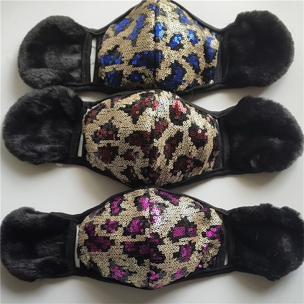 with plush fleece earmuffs face mask kids children leopard sequined winter mask sequins facemask skimask outdoor headwear e102301
with plush fleece earmuffs face mask kids children leopard sequined winter mask sequins facemask skimask outdoor headwear e102301