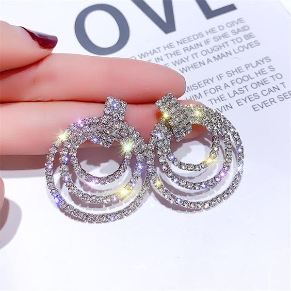 charm fyuan fashion multilayer circle geometric hoop earrings for women bijoux shiny rose gold rhinestone dangle earring jewelry gifts, Golden
charm fyuan fashion multilayer circle geometric hoop earrings for women bijoux shiny rose gold rhinestone dangle earring jewelry gifts, Golden