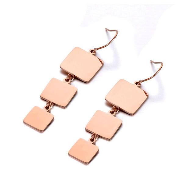 New Titanium Stainless Steel Geometric Square Earrings Bohemia Trendy Dangle Earrings Jewelry For Women Girls E19298, Silver
New Titanium Stainless Steel Geometric Square Earrings Bohemia Trendy Dangle Earrings Jewelry For Women Girls E19298, Silver