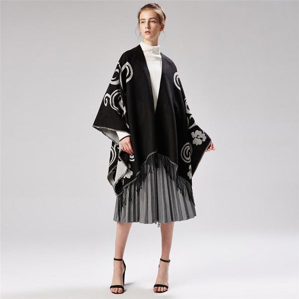 geometric flowers black long cloak imitation cashmere bohemia style cape national outside warm capes ladies wraps ladies poncho, Blue;gray
geometric flowers black long cloak imitation cashmere bohemia style cape national outside warm capes ladies wraps ladies poncho, Blue;gray
