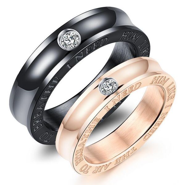fashion lovers ring set auger titanium steel ring romantic valentine's day gift, Slivery;golden
fashion lovers ring set auger titanium steel ring romantic valentine's day gift, Slivery;golden