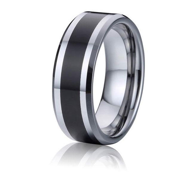 classic black men's tungsten carbide jewelry 8mm wedding band couple rings for men marriage anniversary gift, Slivery;golden
classic black men's tungsten carbide jewelry 8mm wedding band couple rings for men marriage anniversary gift, Slivery;golden