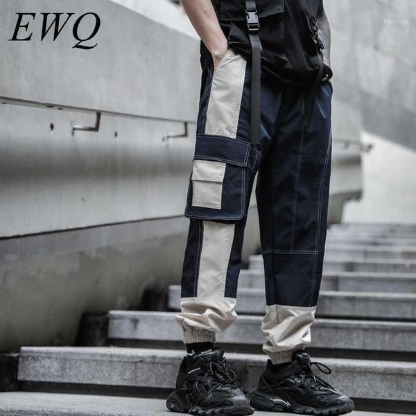 ewq / men's wear 2020 spring tide new ankle banded pants color bloick patchwork casual pants with big pocket koose korean 9y10281, Black
ewq / men's wear 2020 spring tide new ankle banded pants color bloick patchwork casual pants with big pocket koose korean 9y10281, Black