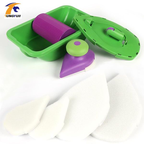 decorative point paint roller and tray set household painting brush decorative tool wall paint tools for home decor set
decorative point paint roller and tray set household painting brush decorative tool wall paint tools for home decor set