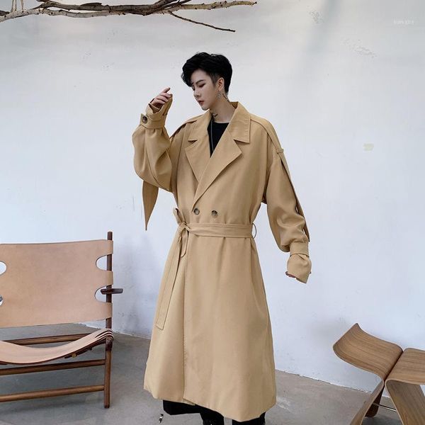 2020 spring and autumn new youth popular solid color shoulder patchwork loose trench coat fashion casual mid-length, Tan;black
2020 spring and autumn new youth popular solid color shoulder patchwork loose trench coat fashion casual mid-length, Tan;black