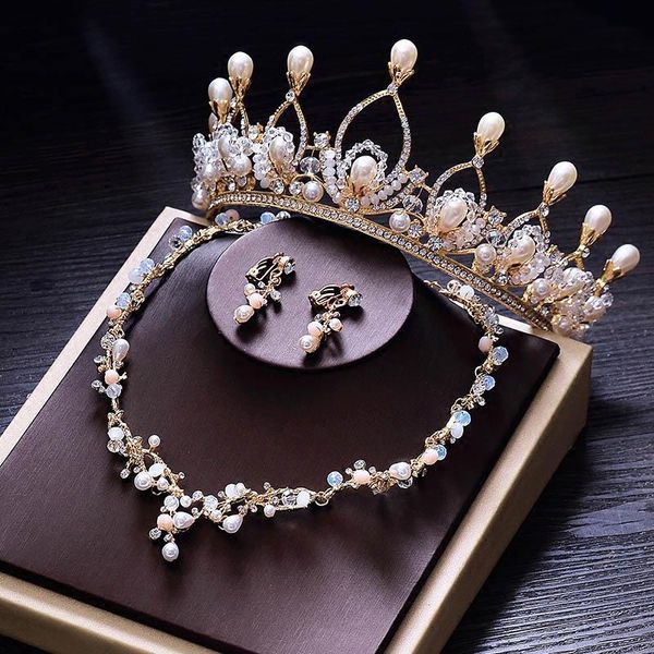 роскошный свадебный оголовье свадебный головной убор pearl tiara волос ювелирные изделия принцесса большая корона королева барокко золота бо, Golden;silver
роскошный свадебный оголовье свадебный головной убор pearl tiara волос ювелирные изделия принцесса большая корона королева барокко золота бо, Golden;silver