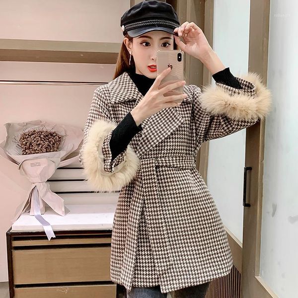 winter plaid coat female notched checkered woolen women coats three quarter sleeve office lady 2020 vintage long overcoat woman1, Black
winter plaid coat female notched checkered woolen women coats three quarter sleeve office lady 2020 vintage long overcoat woman1, Black