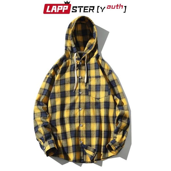 lappster-youth men streetwear plaid jacekt coats 2020 harajuku autumn button hip hop windbreaker jackets vintage hooded coat 5xl, Black;brown
lappster-youth men streetwear plaid jacekt coats 2020 harajuku autumn button hip hop windbreaker jackets vintage hooded coat 5xl, Black;brown